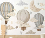 Vinil globos con nubes