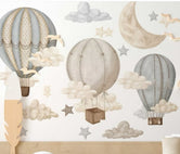 Vinil globos con nubes