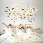 Vinil Mapa Animales