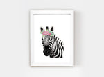 Set Ilustraciones Animales Corona Acuarela