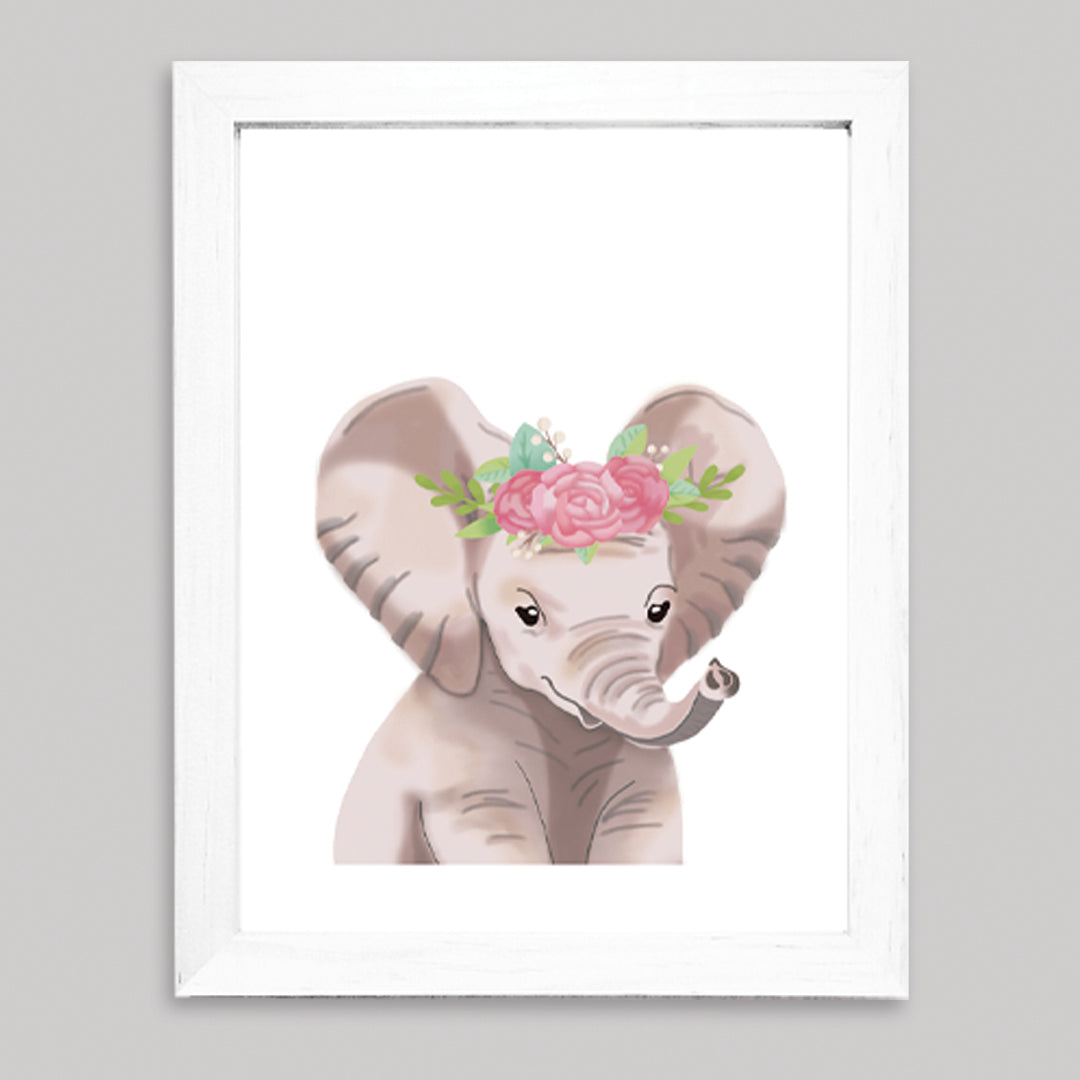 Set Ilustraciones Animales Corona Acuarela