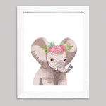Set Ilustraciones Animales Corona Acuarela