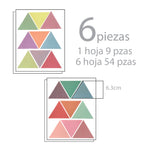 Vinil triángulos de colores