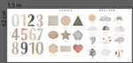 vinil numbers, shapes and weather