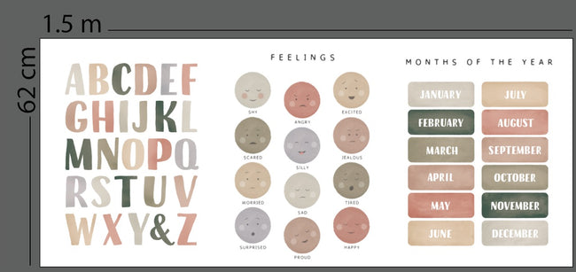 Vinil abc, feelings and months