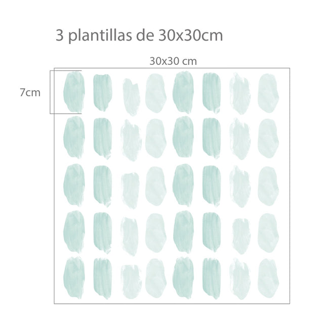 Vinil pinceladas de acuarela