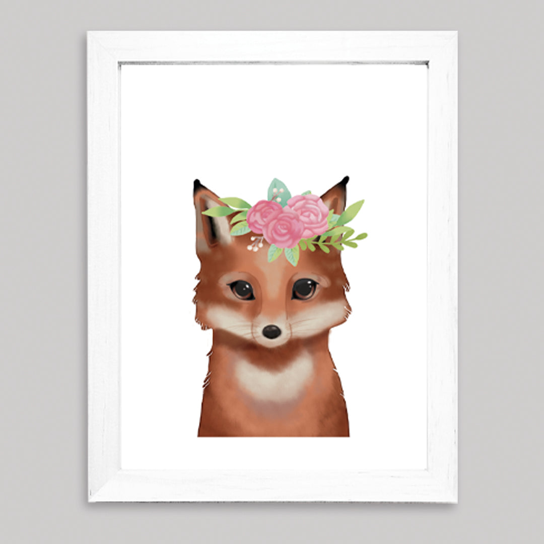 Set Ilustraciones Animales Corona Acuarela