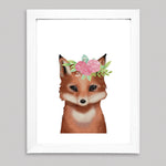 Set Ilustraciones Animales Corona Acuarela