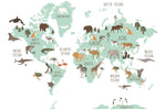 Vinil Mapa Animales