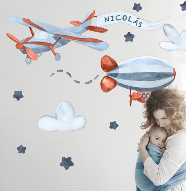 Vinil avioneta con nombre