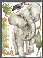 Vinil elefante y tucán