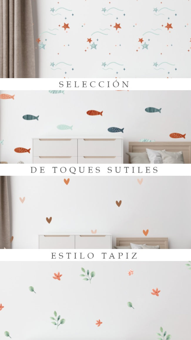 Vinil estilo tapiz cardumen